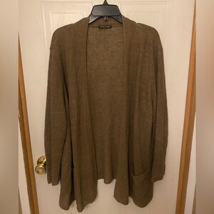 Eileen Fisher Open Front Organic Linen Cardigan